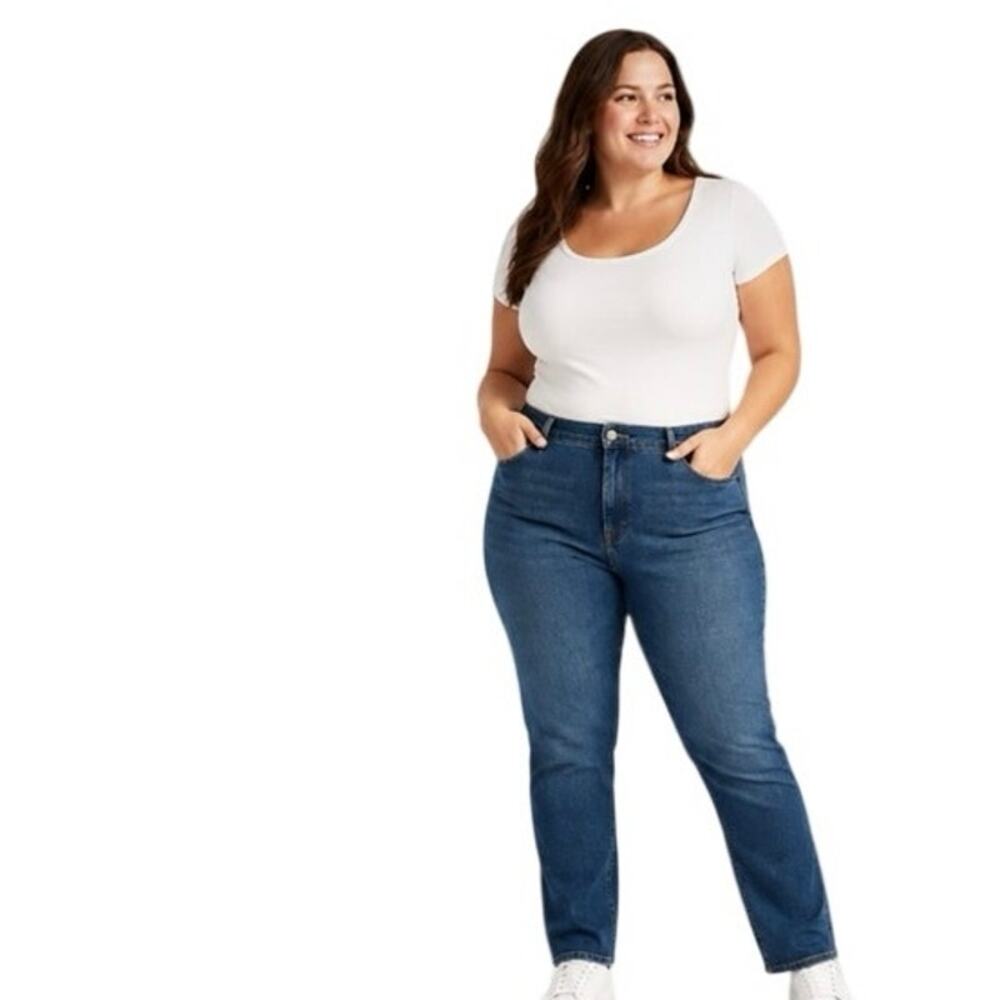 Old Navy High Rise Vintage Slim Secret Pockets Jeans Women’s Size 16 Medium Wash